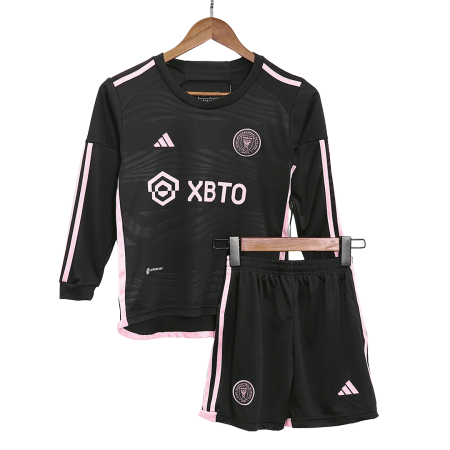 Kids Inter Miami CF Away Soccer Jersey Kit (Jersey+Shorts) 2023/24 - buyjerseyshop.uk