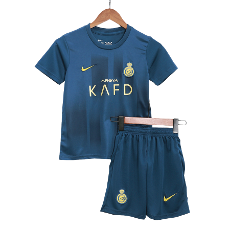 Kids Al Nassr Away Soccer Jersey Kit (Jersey+Shorts) 2023/24 - buyjerseyshop.uk