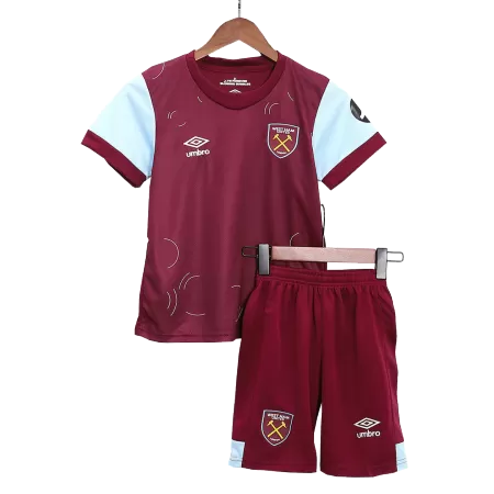 Kids West Ham United Home Soccer Jersey Kit (Jersey+Shorts) 2023/24 - buyjerseyshop.uk