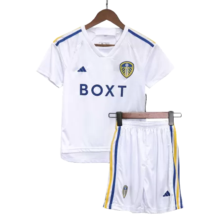Kids Leeds United Home Soccer Jersey Kit (Jersey+Shorts) 2023/24 - buyjerseyshop.uk