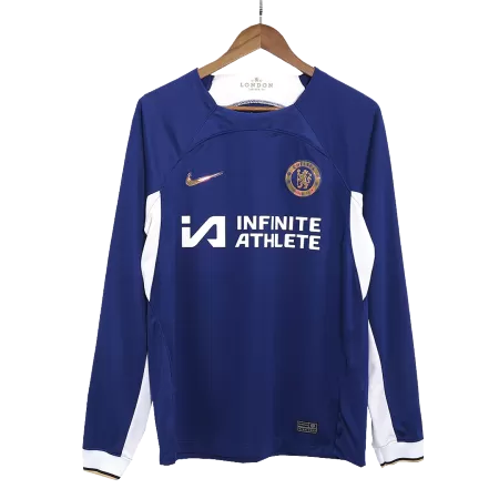 Men Chelsea Home Long Sleeves Soccer Jersey Shirt 2023/24 - buyjerseyshop.uk