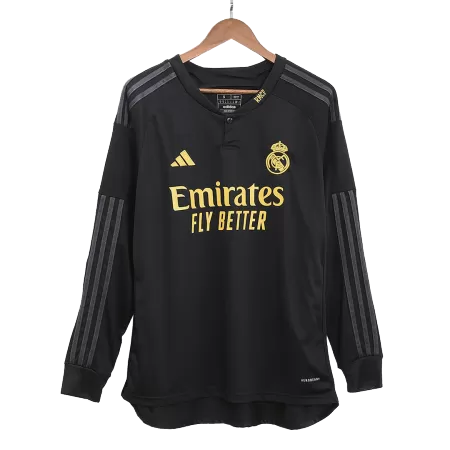 Men Real Madrid Third Away Long Sleeves Soccer Jersey Shirt 2023/24 - buyjerseyshop.uk