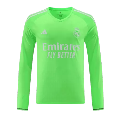 Men Real Madrid Goalkeeper Long Sleeves Soccer Jersey Shirt 2023/24 - buyjerseyshop.uk