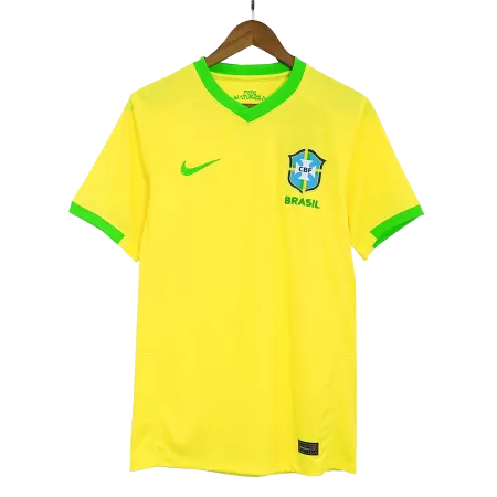 Men Brazil Home Soccer Jersey Shirt 2023 - buyjerseyshop.uk