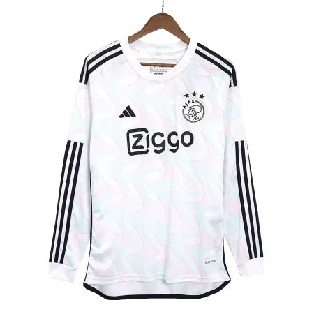 Men Ajax Away Long Sleeves Soccer Jersey Shirt 2023/24 - buyjerseyshop.uk