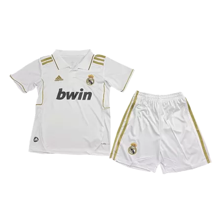 Kids Real Madrid Home Soccer Jersey Kit (Jersey+Shorts) 2011/12 - buyjerseyshop.uk