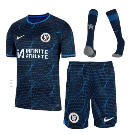 Men Chelsea Away Soccer Jersey Whole Kit (Jersey+Shorts+Socks) 2023/24 - buyjerseyshop.uk