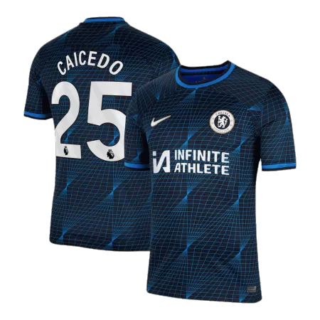 Men Chelsea CAICEDO #25 Away Soccer Jersey Shirt 2023/24 - buyjerseyshop.uk