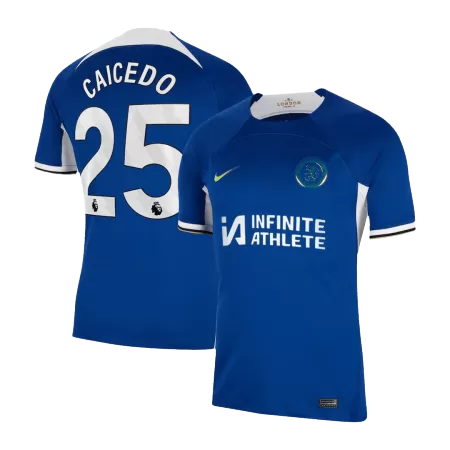 Men Chelsea CAICEDO #25 Home Soccer Jersey Shirt 2023/24 - buyjerseyshop.uk