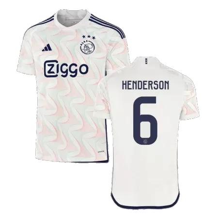 Men Ajax HENDERSON #6 Away Soccer Jersey Shirt 2023/24 - buyjerseyshop.uk