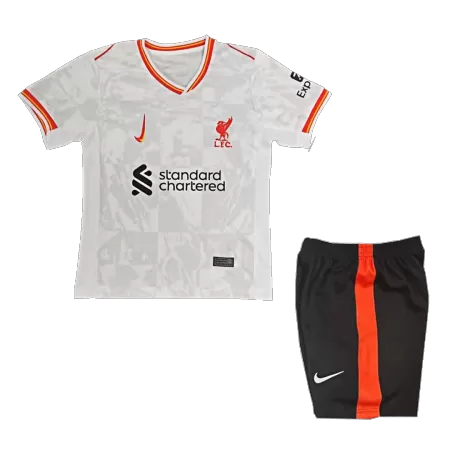 Kids Liverpool Third Away Soccer Jersey Kit (Jersey+Shorts) 2024/25 - buyjerseyshop.uk