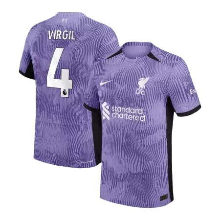 Men Liverpool VIRGIL #4 Third Away Player Version Jersey 2023/24 - buyjerseyshop.uk