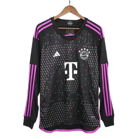Men Bayern Munich Away Long Sleeves Soccer Jersey Shirt 2023/24 - buyjerseyshop.uk