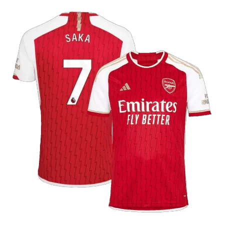 Men Arsenal SAKA #7 Home Soccer Jersey Shirt 2023/24 - buyjerseyshop.uk