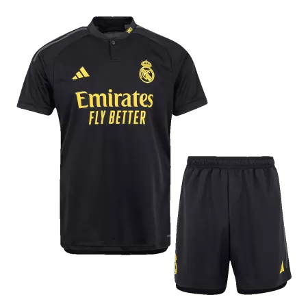 Men Real Madrid Third Away Soccer Jersey Kit (Jersey+Shorts) 2023/24 - buyjerseyshop.uk