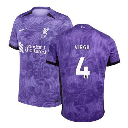 Men Liverpool VIRGIL #4 Third Away Soccer Jersey Shirt 2023/24 - buyjerseyshop.uk