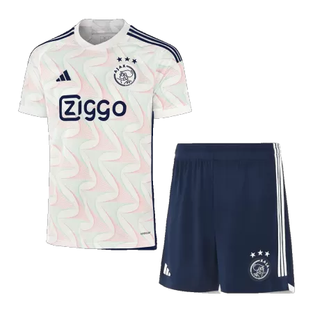 Men Ajax Away Soccer Jersey Kit (Jersey+Shorts) 2023/24 - buyjerseyshop.uk