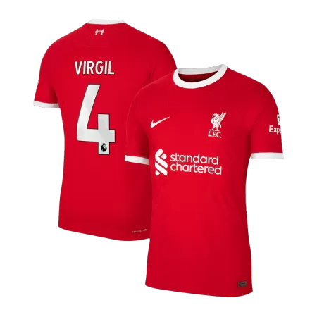 Men Liverpool VIRGIL #4 Home Player Version Jersey 2023/24 - buyjerseyshop.uk