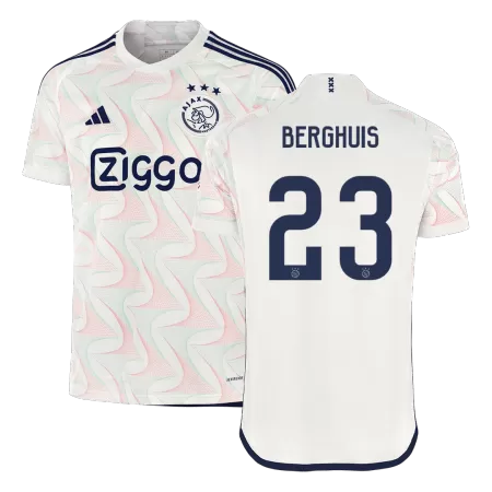 Men Ajax BERGHUIS #23 Away Soccer Jersey Shirt 2023/24 - buyjerseyshop.uk
