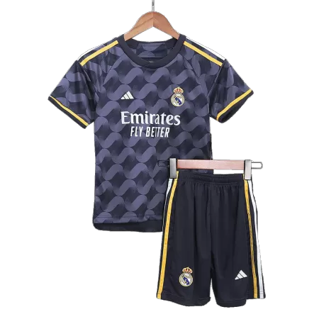 Kids Real Madrid Away Soccer Jersey Kit (Jersey+Shorts) 2023/24 - buyjerseyshop.uk