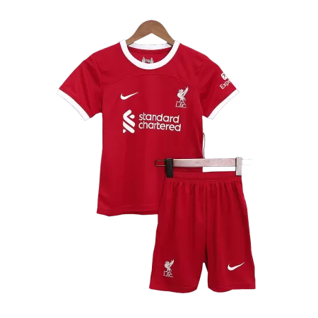 Kids Liverpool Home Soccer Jersey Kit (Jersey+Shorts) 2023/24 - buyjerseyshop.uk
