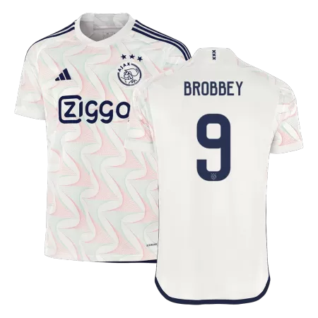 Men Ajax BROBBEY #9 Away Soccer Jersey Shirt 2023/24 - buyjerseyshop.uk