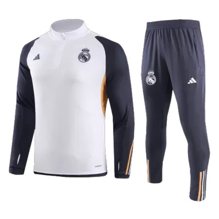 Men Real Madrid Zipper Tracksuit Sweat Shirt Kit (Top+Trousers) 2023/24 - buyjerseyshop.uk