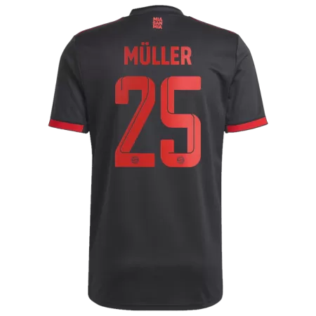 Men Bayern Munich MÜLLER #25 Third Away Soccer Jersey Shirt 2022/23 - buyjerseyshop.uk