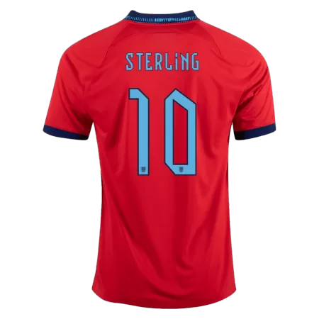 Men England STERLING #10 Away Soccer Jersey Shirt 2022 - buyjerseyshop.uk