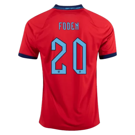 Men England FODEN #20 Away Soccer Jersey Shirt 2022 - buyjerseyshop.uk