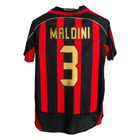 Men AC Milan MALDINI #3 Retro Jerseys Home Soccer Jersey 2006/07 - buyjerseyshop.uk