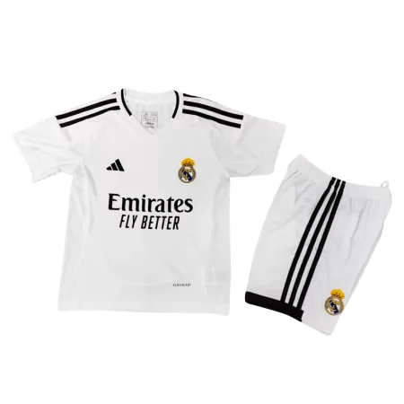 Kids Real Madrid Home Soccer Jersey Kit (Jersey+Shorts) 2024/25 - buyjerseyshop.uk