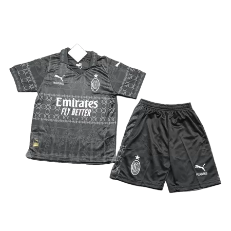 Kids AC Milan Fourth Away Soccer Jersey Kit (Jersey+Shorts) 2023/24 - buyjerseyshop.uk