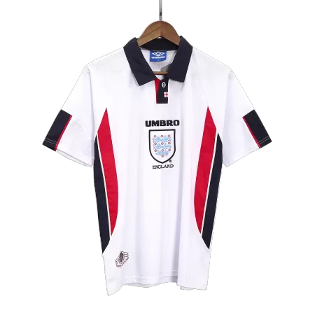 Men England Retro Jerseys Home Soccer Jersey 1998 - buyjerseyshop.uk