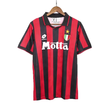 Men AC Milan Retro Jerseys Home Soccer Jersey 1992/94 - buyjerseyshop.uk