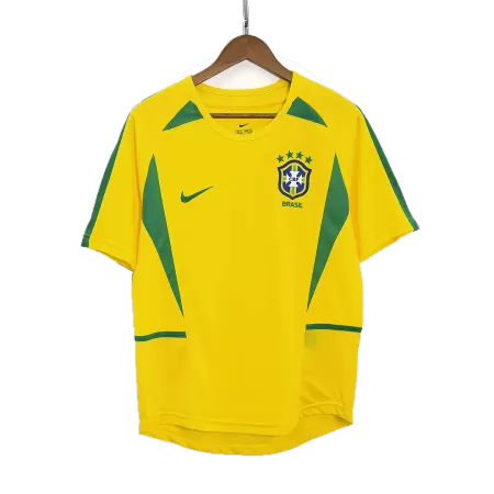 Men Brazil Retro Jerseys Home Soccer Jersey 2002/03 - buyjerseyshop.uk