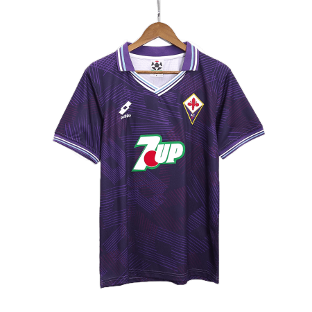Men Fiorentina Retro Jerseys Home Soccer Jersey 1992/93 - buyjerseyshop.uk