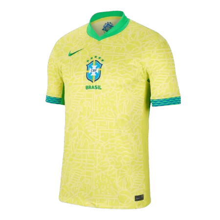 Men Brazil Home Soccer Jersey Shirt 2024 - buyjerseyshop.uk