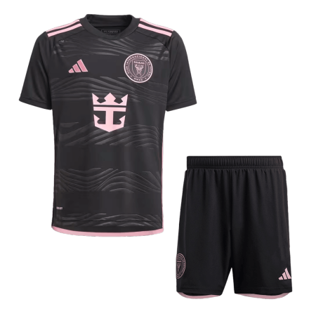 Kids Inter Miami CF Away Soccer Jersey Kit (Jersey+Shorts) 2024 - buyjerseyshop.uk