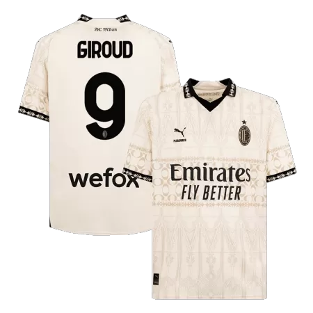 Men AC Milan GIROUD #9 Fourth Away Soccer Jersey Shirt 2023/24 - buyjerseyshop.uk