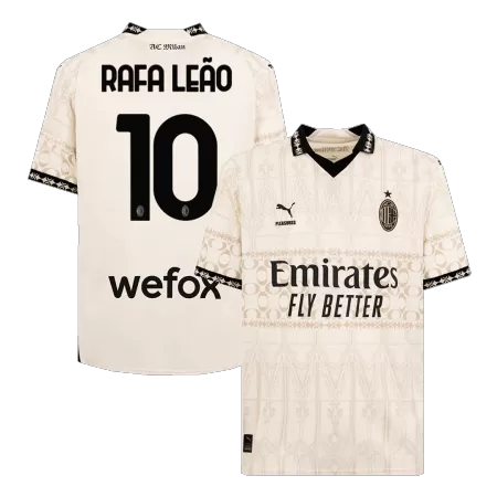 Men AC Milan RAFA LEÃO #10 Fourth Away Soccer Jersey Shirt 2023/24 - buyjerseyshop.uk